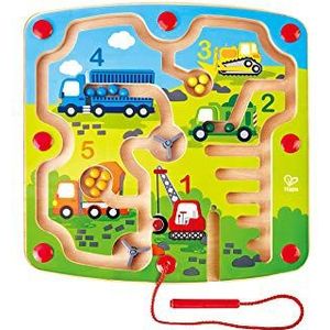 Hape E1713 Wooden Construction & Number Magnetic Maze