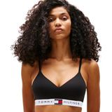 Tommy Hilfiger - Bralette Lift - Bralette - Zwart - 90% Katoen, 10% Elastaan, Zonder Beugels