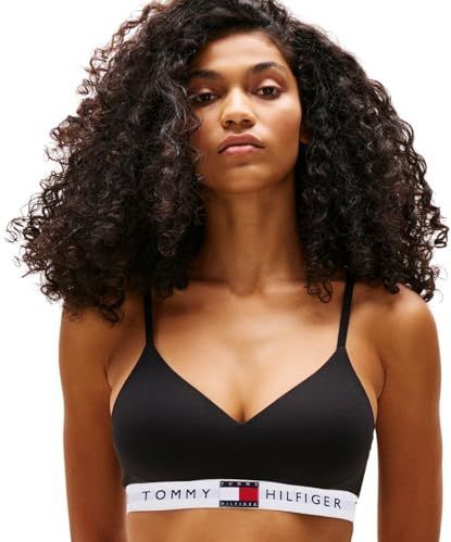 Tommy Hilfiger - Bralette Lift - Bralette - Zwart - 90% Katoen, 10% Elastaan, Zonder Beugels