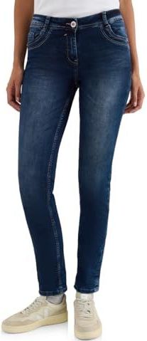 Cecil - Scarlett - Jeans - Blauw - Dames - Straight Legs