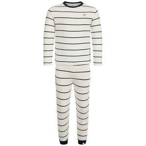 Noppies Kids Waco Pyjama voor jongens en meisjes, baby- en peuterpyjama, Whisper White - P198, 110 cm
