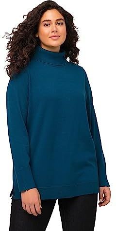 Ulla Popken - Basic Coltrui - Blaugrün - Dames