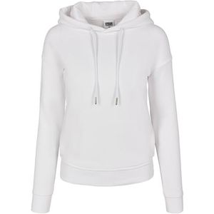 Urban Classics Biologische capuchontrui voor dames, wit, 3XL