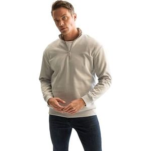DeFacto Heren Bequeme Sweatshirt Herren Pullover, Lt.grey, 3XL