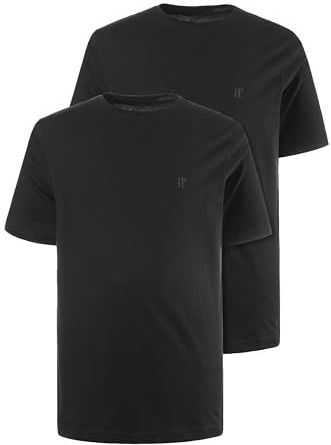 JP1880 - Shirt - Zwart - Katoen - 2 Pack - Kwartmouw