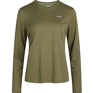 ZEBDIA Dames L/S Sports Tee Army