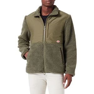 Armor Lux Sherpa jas met ritssluiting, fleece, militair, M heren