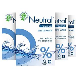 Neutral 0% Parfumvrij Wit Waspoeder, zorgt voor de gevoelige huid en voor het milieu - 4.752 kg, 72 stuks