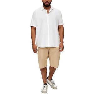 s.Oliver Big Size hemd korte mouwen, wit, 3XL