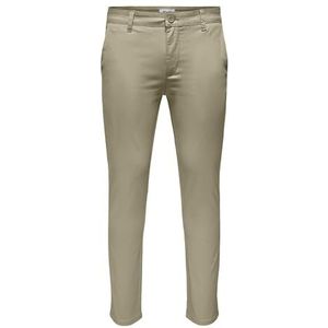 ONLY & SONS ONSMARK PETE Slim Chino 0013 Pant NOOS, Chinchilla, 34W / 30L