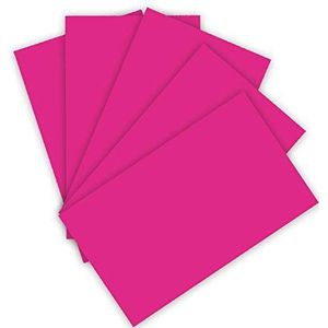 folia 6122/4/23, karton, 220 g/m², knutselkarton in roze, DIN A4, 100 vel, als basis voor talrijke knutselwerkjes