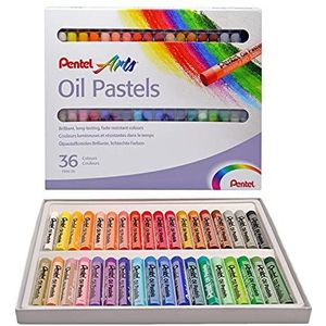 Pentel PHN4-36 oliepastelkrijt set van 36 stuks, 1 stuk (36 stuks)