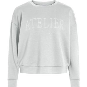 VILA - Sweatshirt - Grijs - Gerecycled Materiaal - Lange Mouw