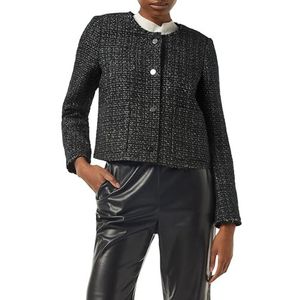 comma - Indoor-Jacke - Bouclé Jas - Met Franje Detail - Luxe Comfort