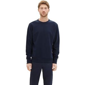 TOM TAILOR Sweatshirt voor heren, 10668 - Sky Captain Blue, L