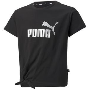 PUMA Ess+ Logo Geknoopt T-shirt voor meisjes G Tee