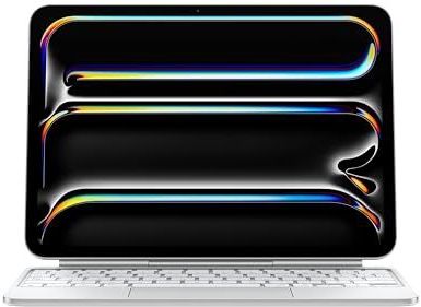 Apple iPad Magic Keyboard-hoes voor de 11 inch iPad Pro (M4), comfortabel typen, ingebouwde trackpad, rij functietoetsen, Internationaal Engels - Wit ​​​​​​​