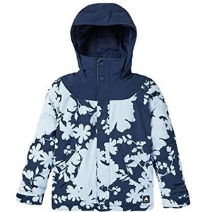 Burton Elodie Snowboardjack voor meisjes, Blauwe Dress Blue/Ballad Blue Camellia, 164 cm