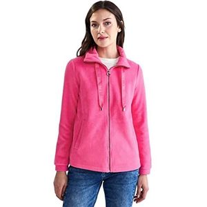 Street One Fleecejack voor dames, berry roze, 46