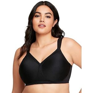 Glamorise Dames T-Shirt Bra, zwart, 80E