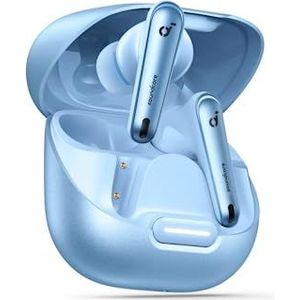 Soundcore by Anker Liberty 4 NC draadloze oordopjes met adaptieve ruisonderdrukking, 98,5% ruisonderdrukking (lichtblauw) (gereviseerd)