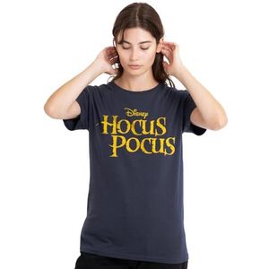 Hocus Pocus Logo dames T-shirt, diep marineblauw, medium, Diepe marine, M