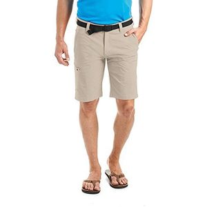 Maier Sports Huang heren wandelbroek, outdoorshort met geïntegreerde riem, trekkingbroek