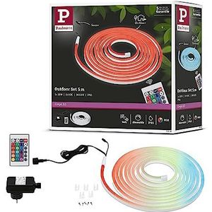 Paulmann 78890 LED Strip SimpLED Outdoor 5m IP65 72LEDs/m RGB incl. 1x30 watt dimbaar lichtband wit kunststof