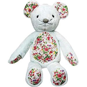 Suki Gifts 14427 Ditsy Floral Marigold Mouse Knuffeldier, meerkleurig