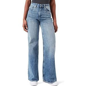 Q/S designed by Damesbroek lang Catie Wide Been, donkerblauw, 32