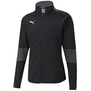 PUMA Herren teamFINAL 21 Sideline Jacket Trainingsjacke, Black-Asphalt, 3XL