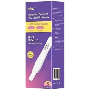 Zioxx One Step Zwangerschapstest Early HCG Midstream Test, Set van 5