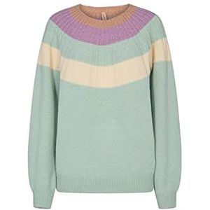 SOYACONCEPT Dames Sc-Benita Block Stripe Knit Pullover Sweater