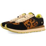 Gioseppo - Volney - Sneakers - Leopardprint - Limoen Accenten - Anatomische Binnenzool