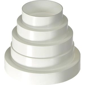 VA80 - Kunststof Ventilatie Verloop Universeel voor Diameter 80 t/m 150 mm
