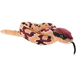 Wild Republic Snakes Eco Oosterse watermocassin, knuffeldier, 137 cm, pluche dier, vulling bestaat uit gesponnen gerecyclede waterflessen, milieuvriendelijk