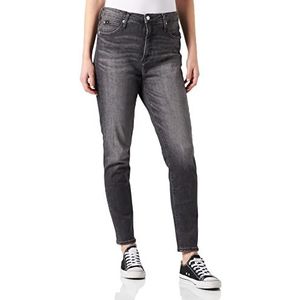 Calvin Klein Jeans Dames High Rise Super Skinny Enkelbroek, Denim Zwart, 31W (Regular)