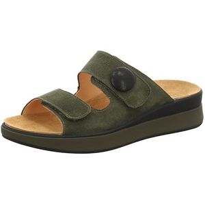 THINK! Dames Meggie pantoffels, olijf/combi 7010, 36 EU smal, Olive Combi 7010, 36 EU Schmal