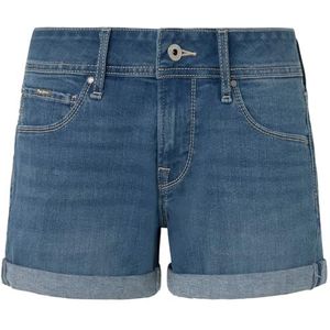 Pepe Jeans Dames ontspannen korte Mw Shorts, blauw (Denim-HT1), 26W, Blauw (Denim-ht1), 26W