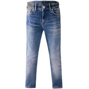 LTB Jeans Jim B Skinny Jongens-jeansbroek met ritssluiting in middelgrijs - maat 128 cm, Axton Wash 54863, 128 cm