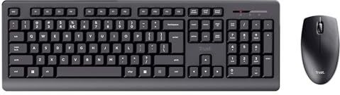 Trust - Primo - Toetsenbord en Muis Set - Zwart - Draadloos - Spatwaterdicht