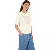 Cecil - T-shirt - Vanilla white - Met Folieprint