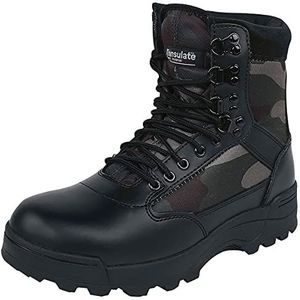 Brandit 9 Eyelet Tactical Boots Tactische militaire laarzen voor heren, camouflage (dark camo), 42 EU