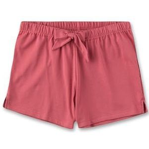 Sanetta Teens meisjespyjamabroek, shorts, 100% biologisch katoen, Rosé, 128 cm