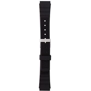 Morellato Leren armband voor herenhorloge DAYTON zwart 20 mm A01U1623198019MO20, zwart, Riemen.
