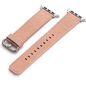 SUPERIXO Vintage leren bandjes, compatibel met Apple Watch 38 mm, 40 mm, 41 mm, vervangende band, smart watch strap, roze
