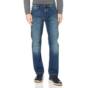 MARC O'POLO CASUAL Jeans – herenjeans – klassieke herenbroek in 5-pocket-stijl van duurzaam katoen, blauw, 29W x 34L