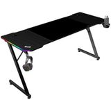 Mars Gaming - MGD-X160RGB - Gaming Bureau - Zwart - 160x60 cm - Ergonomisch met ARGB-Verlichting