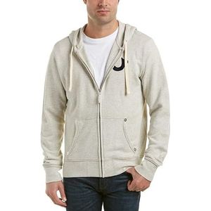 True Religion Sweatshirt met capuchon voor heren, Havermout, S
