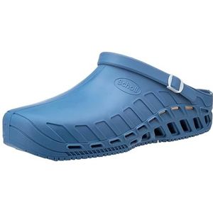 Scholl Clog Evo, unisex slippers voor volwassenen, Blauw, 47 EU